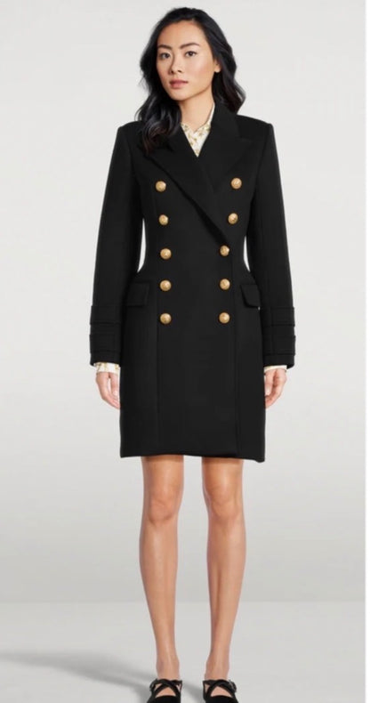 Balmain Double-breasted wool and cashmere