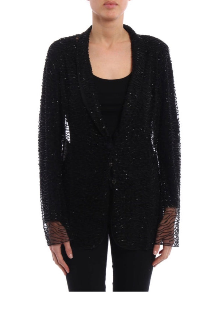 Armani  Beaded sequins Sheer Jacket