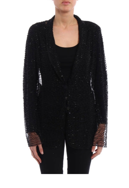 Armani  Beaded sequins Sheer Jacket