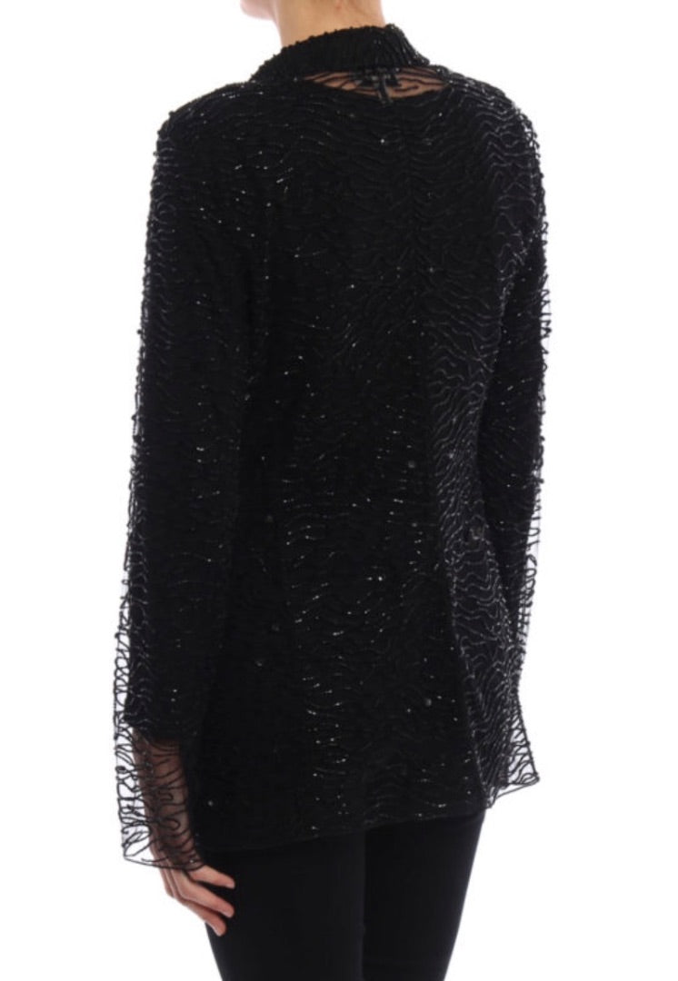 Armani  Beaded sequins Sheer Jacket
