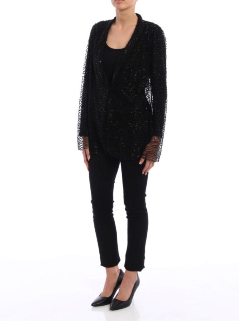 Armani  Beaded sequins Sheer Jacket