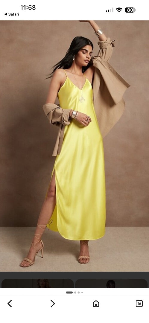 Banana Republic Silk Dreamer Maxi Dress