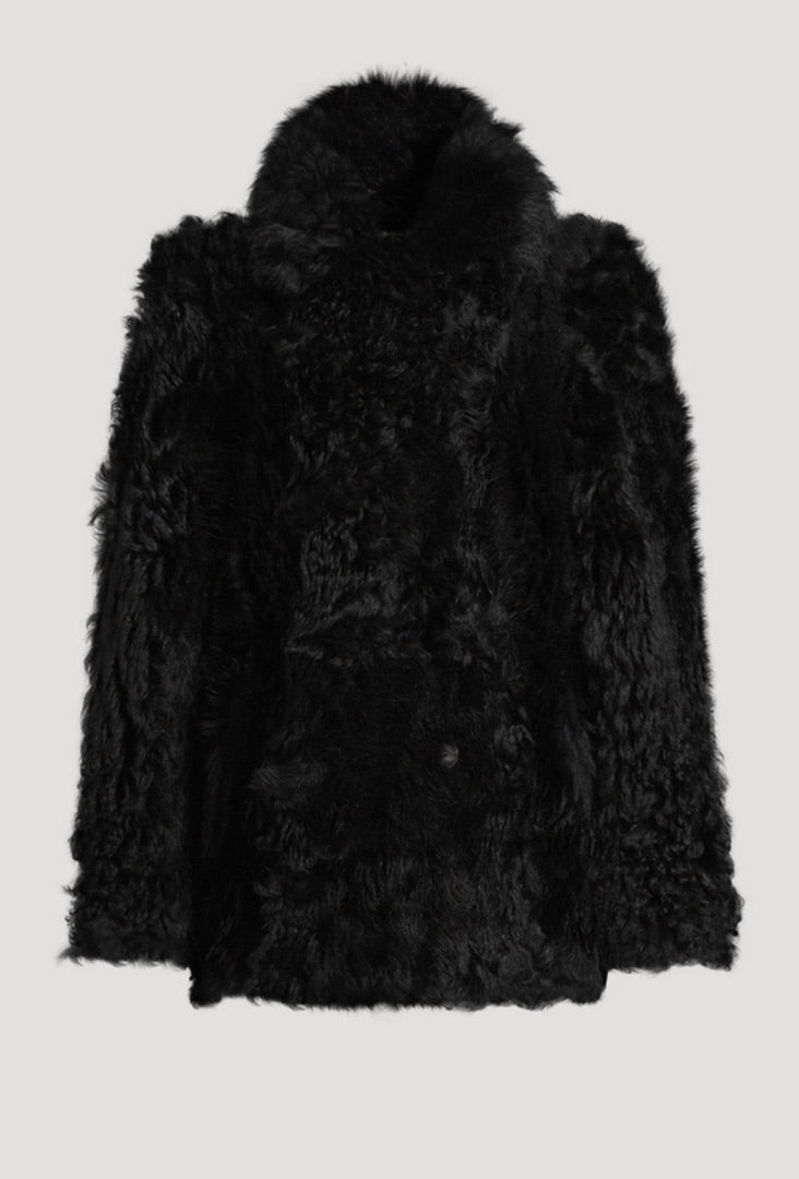 Hiso Teddy Shearling Reversible Coat