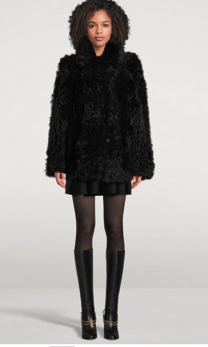 Hiso Teddy Shearling Reversible Coat