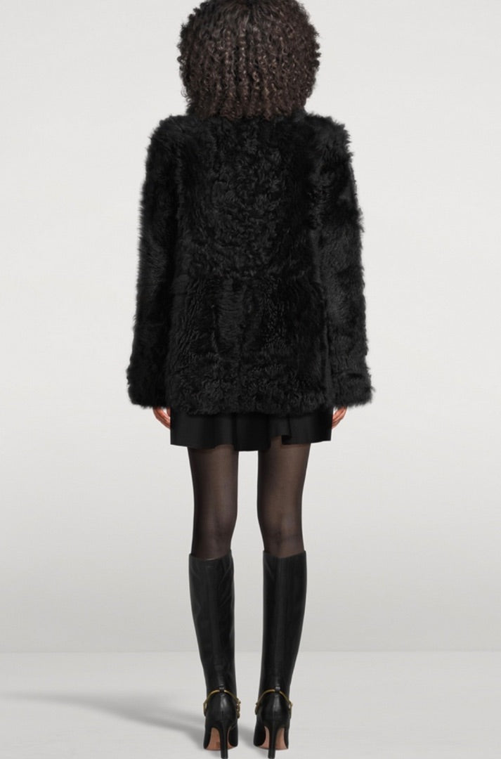 Hiso Teddy Shearling Reversible Coat