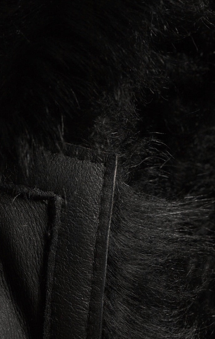 Hiso Teddy Shearling Reversible Coat