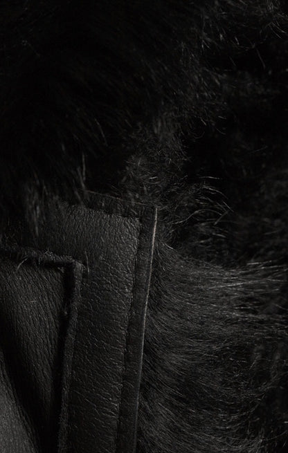 Hiso Teddy Shearling Reversible Coat