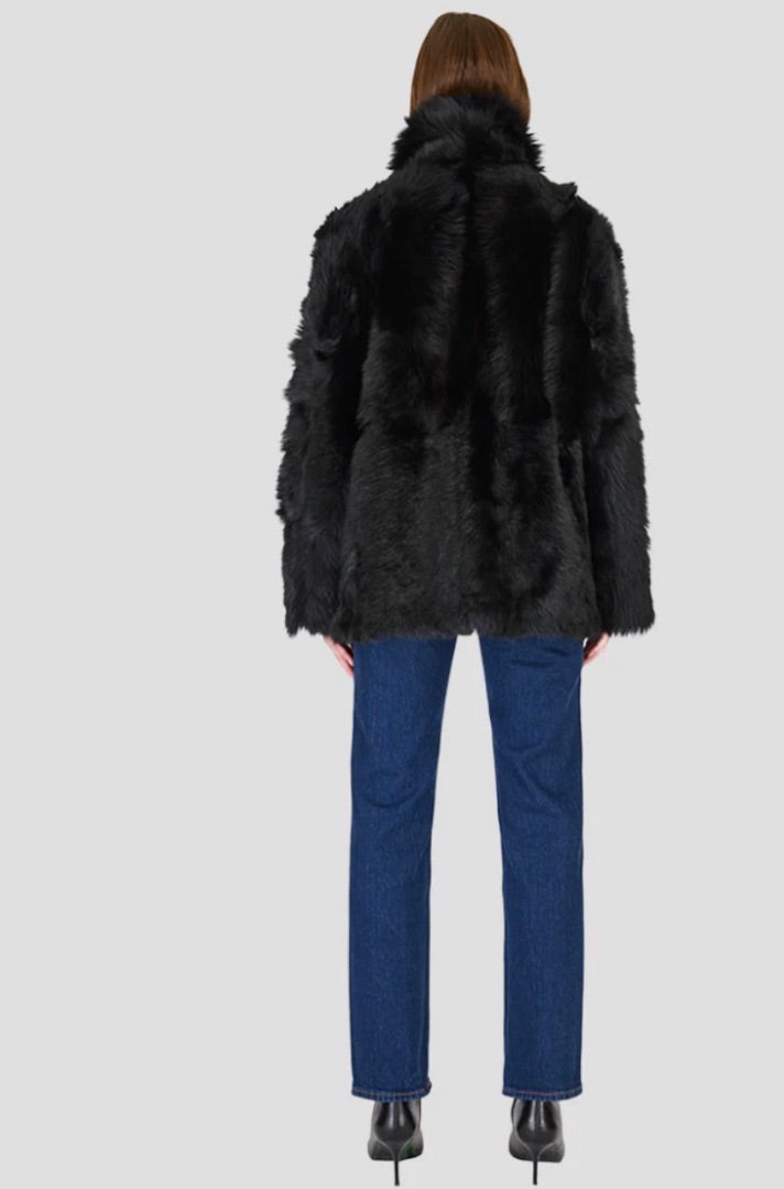 Hiso Teddy Shearling Reversible Coat