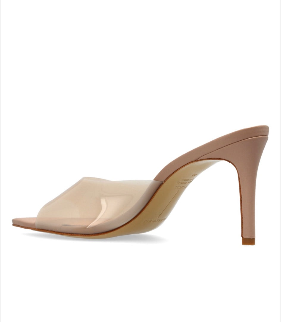 Black Suede Studio Bella Heeled Mules