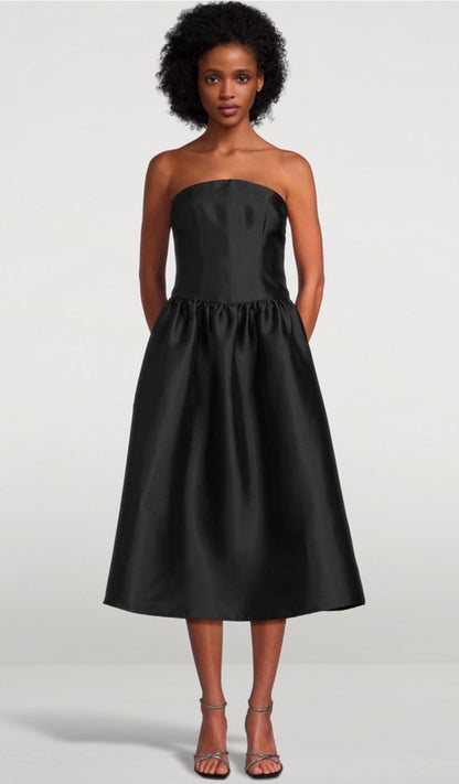 Self Portrait Taffeta Midi Dress