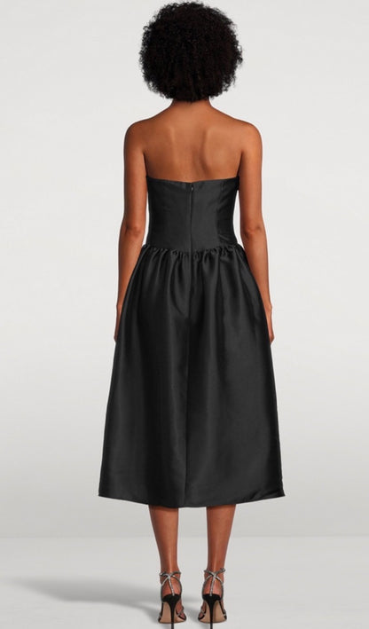 Self Portrait Taffeta Midi Dress