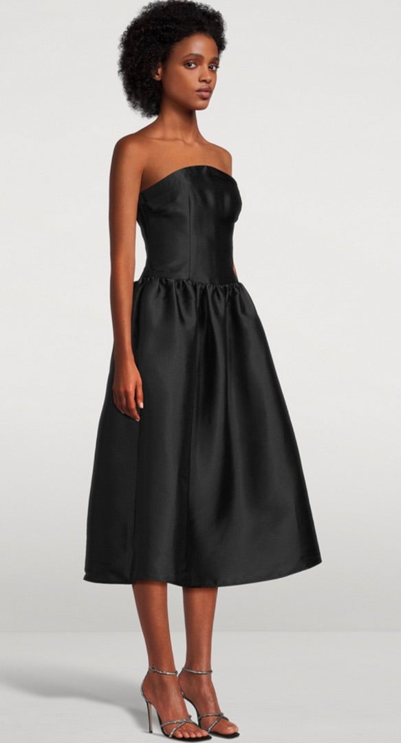 Self Portrait Taffeta Midi Dress