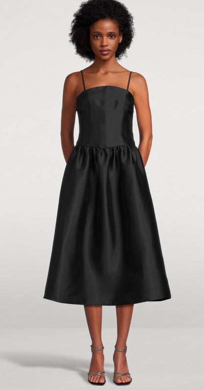 Self Portrait Taffeta Midi Dress