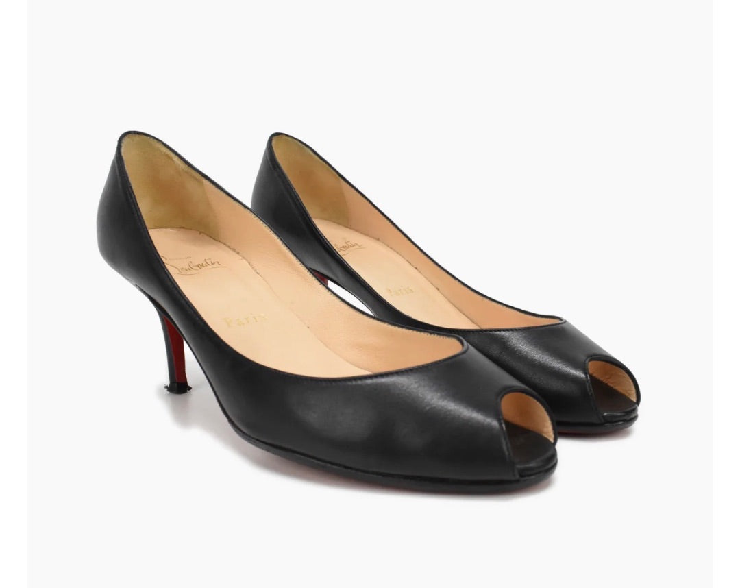 Louboutins Materna Peep' Pumps