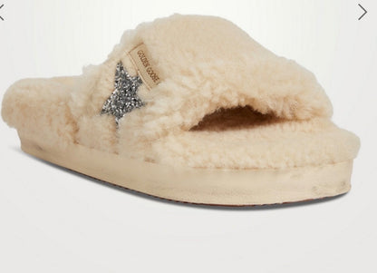 Golden Goose Poolstar Shearling Slide Sandals