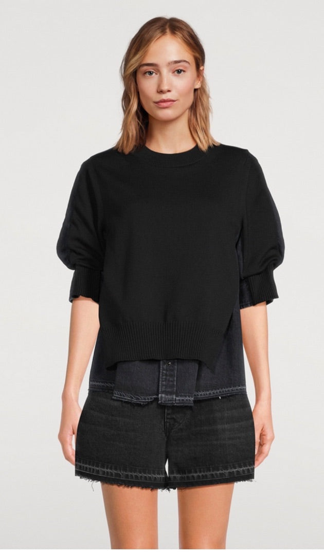 Sacai Layered Denim Pullover