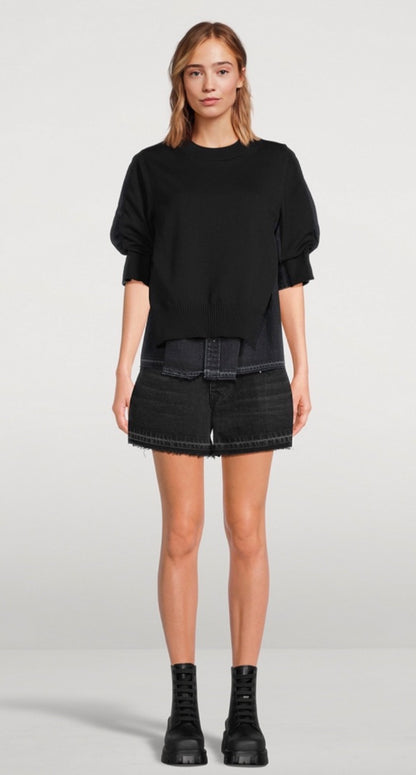 Sacai Layered Denim Pullover