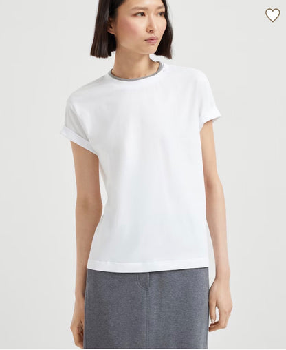 Brunello Cucinello T- shirt with embellished trim