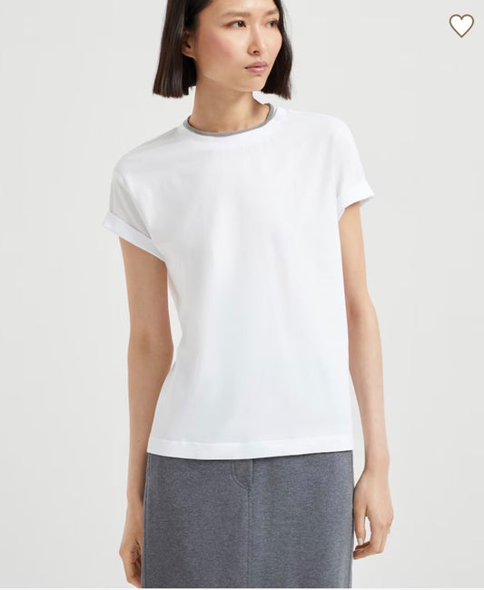 Brunello Cucinello T- shirt with embellished trim