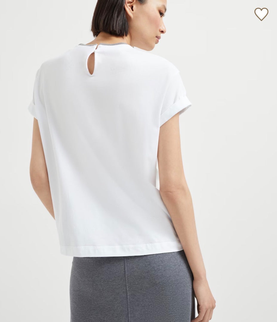 Brunello Cucinello T- shirt with embellished trim