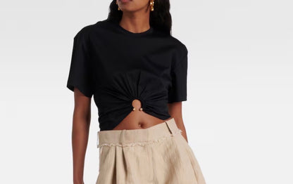 Paco Rabanne Top with PR Accent