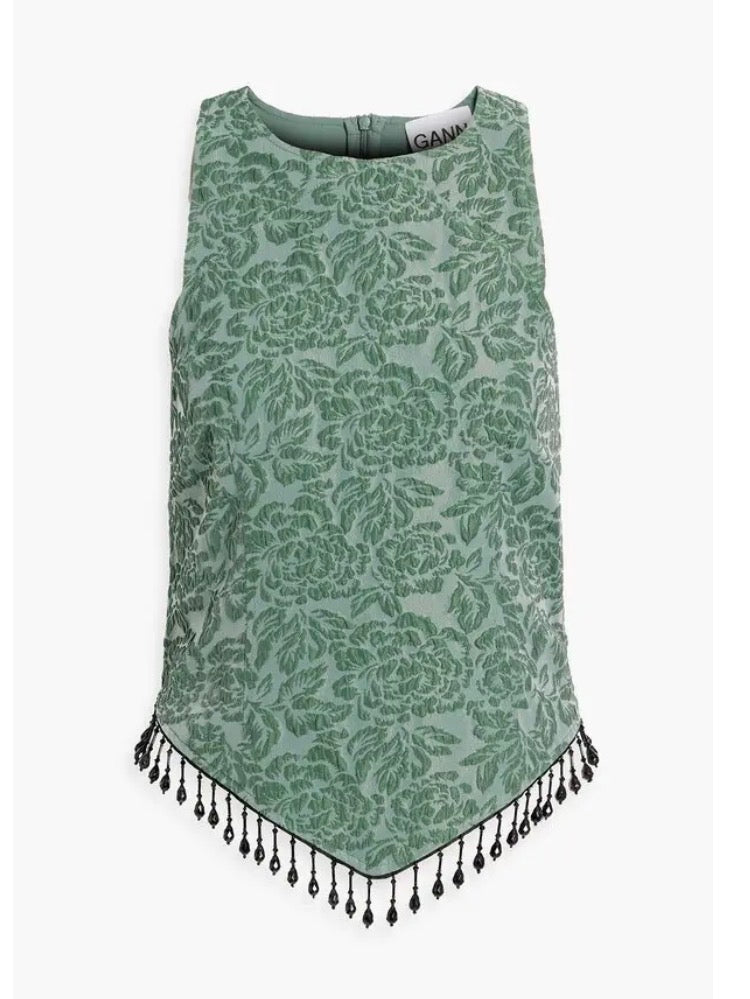 Ganni Bead Embellished top