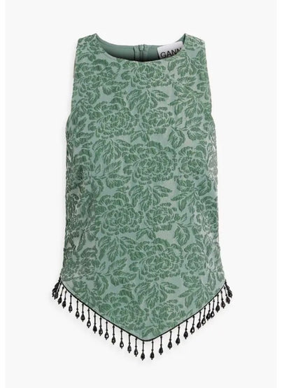 Ganni Bead Embellished top