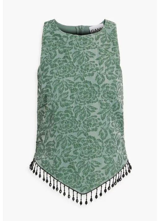 Ganni Bead Embellished top