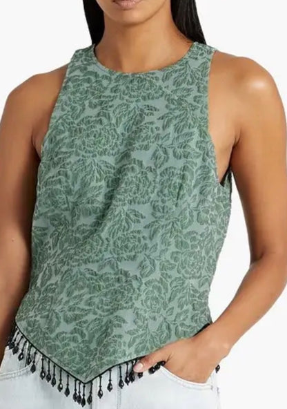 Ganni Bead Embellished top