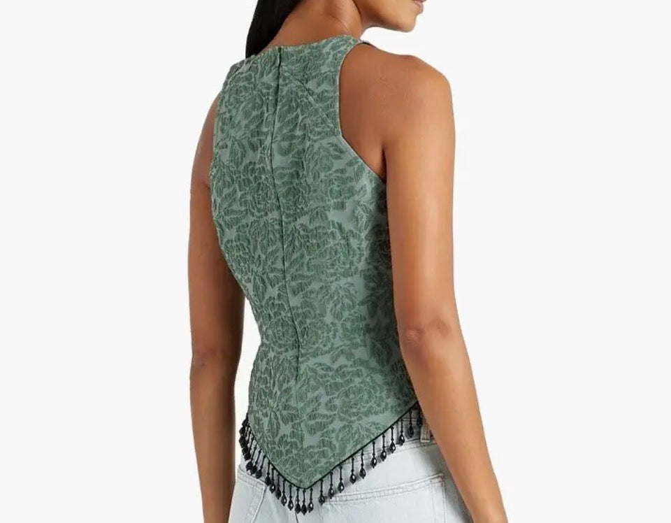 Ganni Bead Embellished top