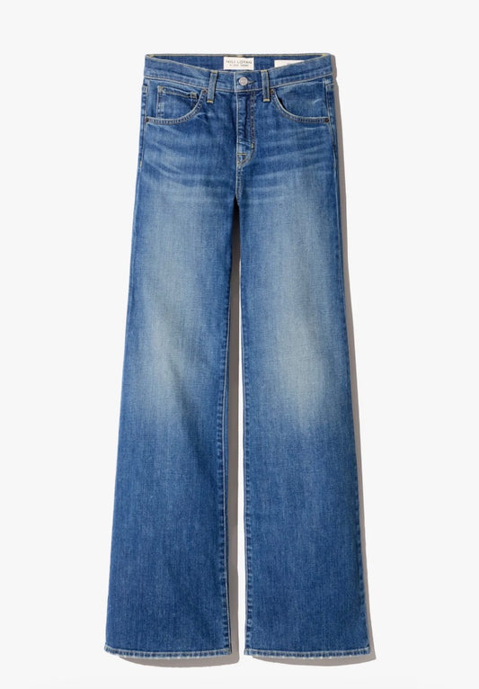 Nili Lotan Celia Mid Rise Flare Jeans