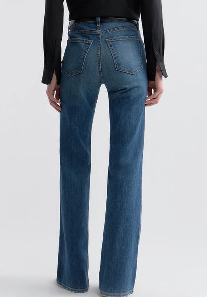 Nili Lotan Celia Mid Rise Flare Jeans