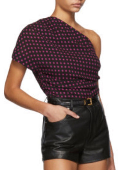 Saint Laurent Blouse- one shoulder