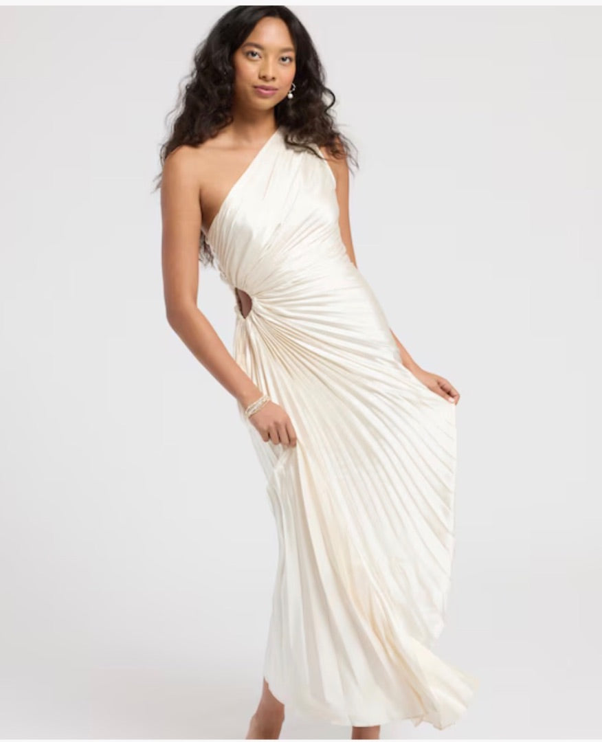Dress Forum Pleated Dress with cut out