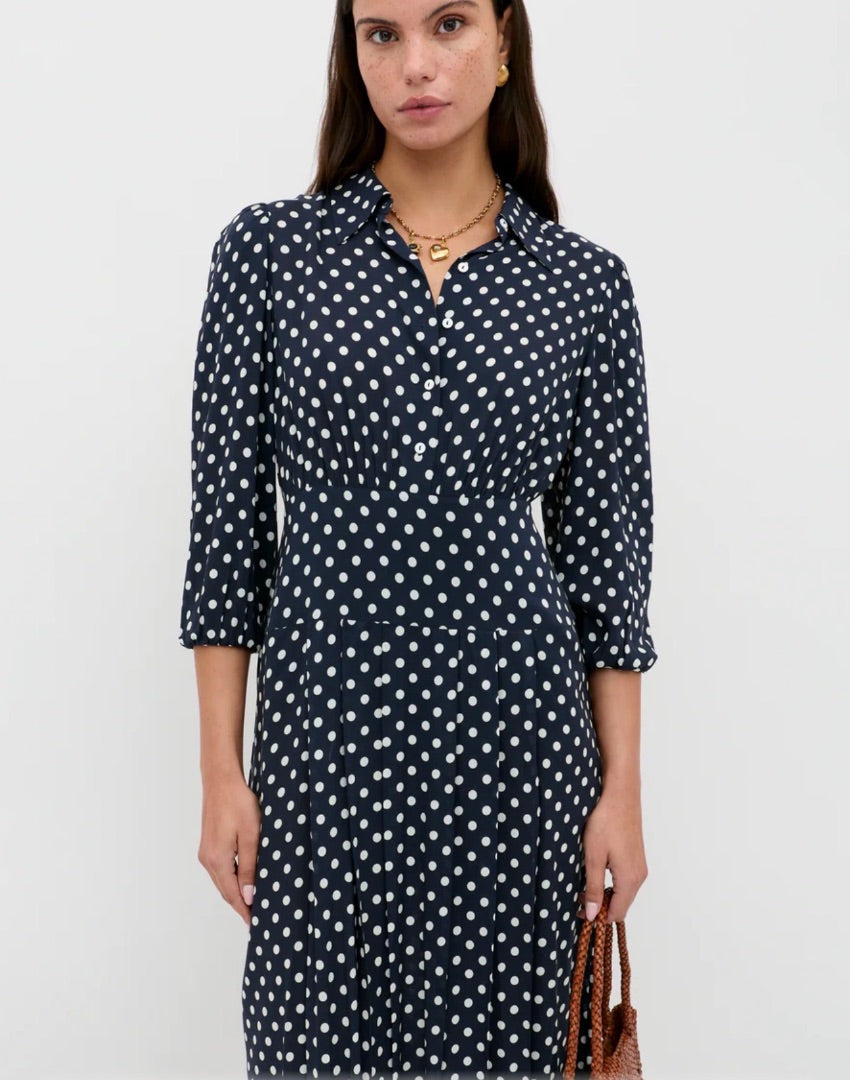 Rixo Rico Izzy Button Up Dress