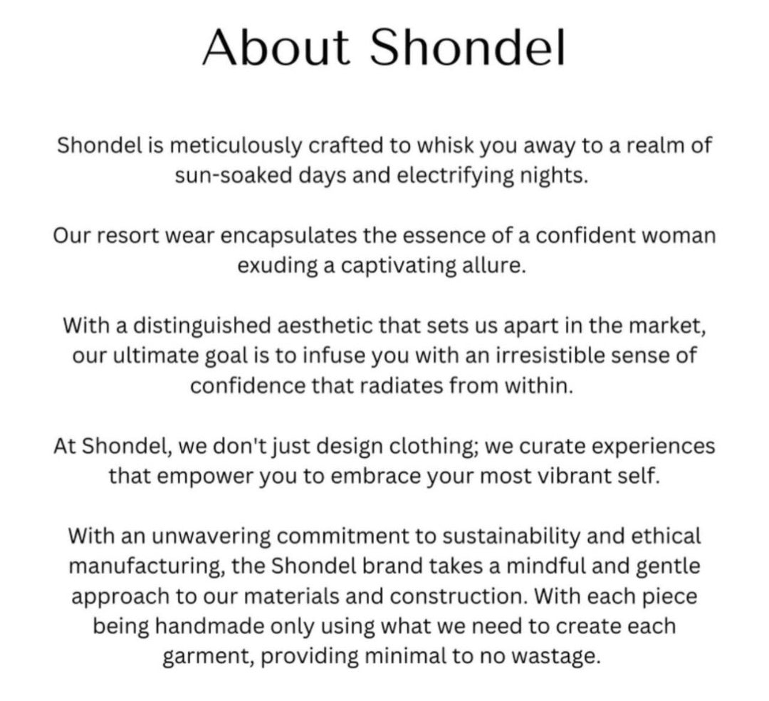 Shondel Cover-Up