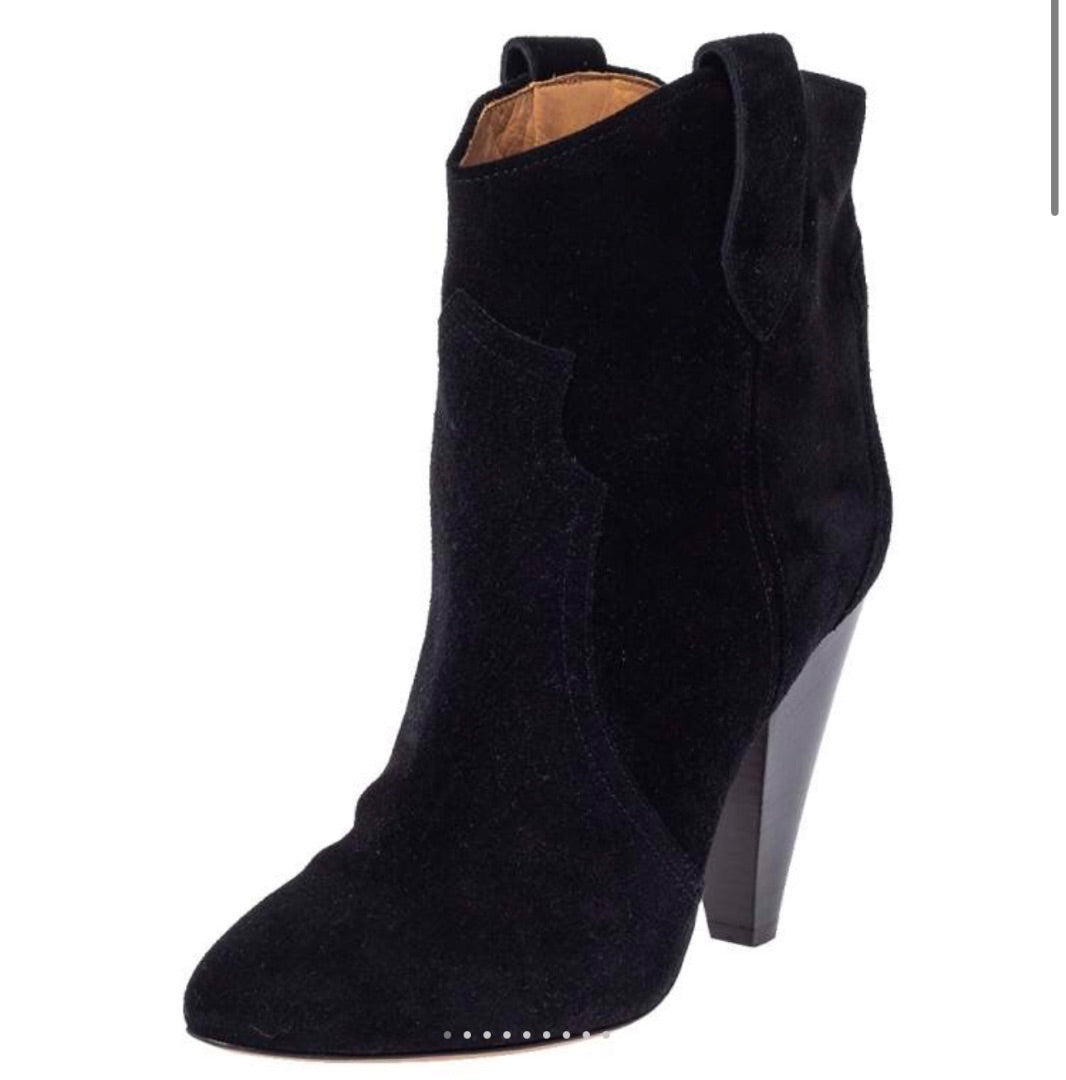 Isabel Marant Suede Heeled Roxann Booties