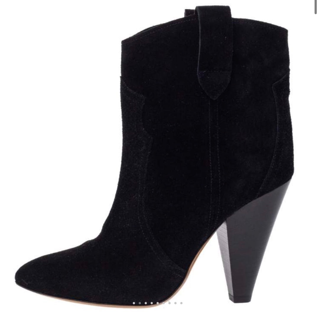 Isabel Marant Suede Heeled Roxann Booties