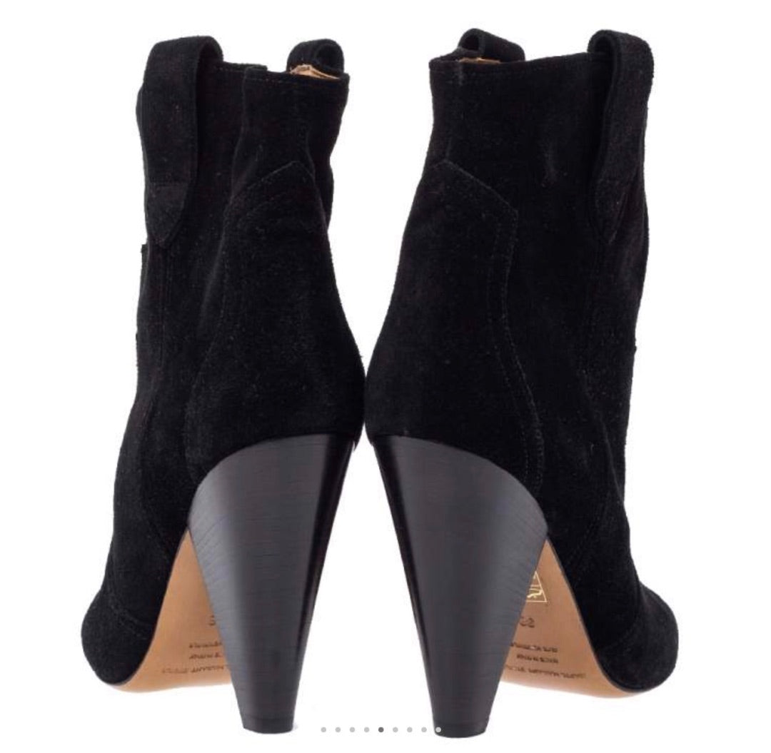 Isabel Marant Suede Heeled Roxann Booties