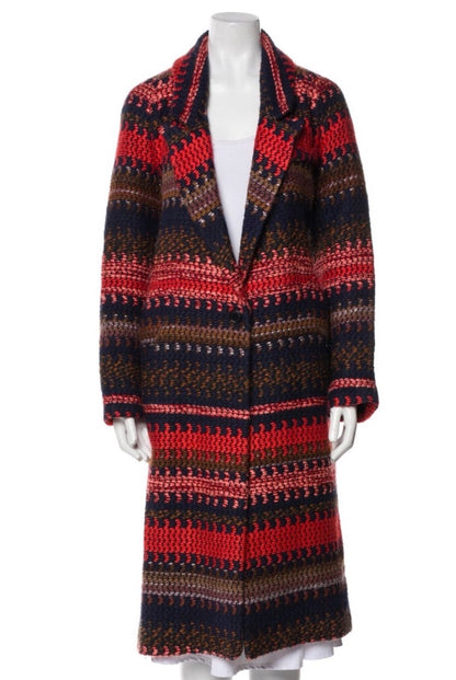 Smythe Printed Wool Coat