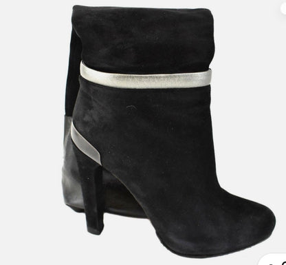 Fendi Suede Boots with silver detail