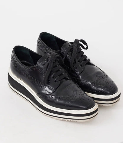 Prada Wingtip Brogue Platform Derby