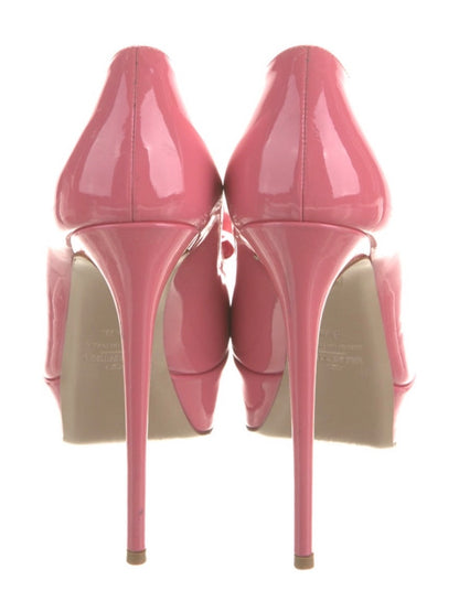 Valentino Patent leather bow peep-toe pumps with  bow
