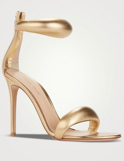 Gianvito Rossi Metallic Bijoux Heeled Sandals