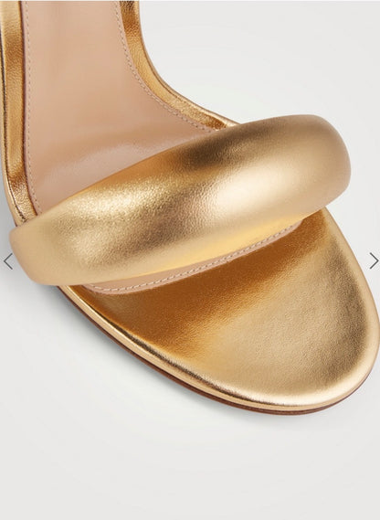 Gianvito Rossi Metallic Bijoux Heeled Sandals