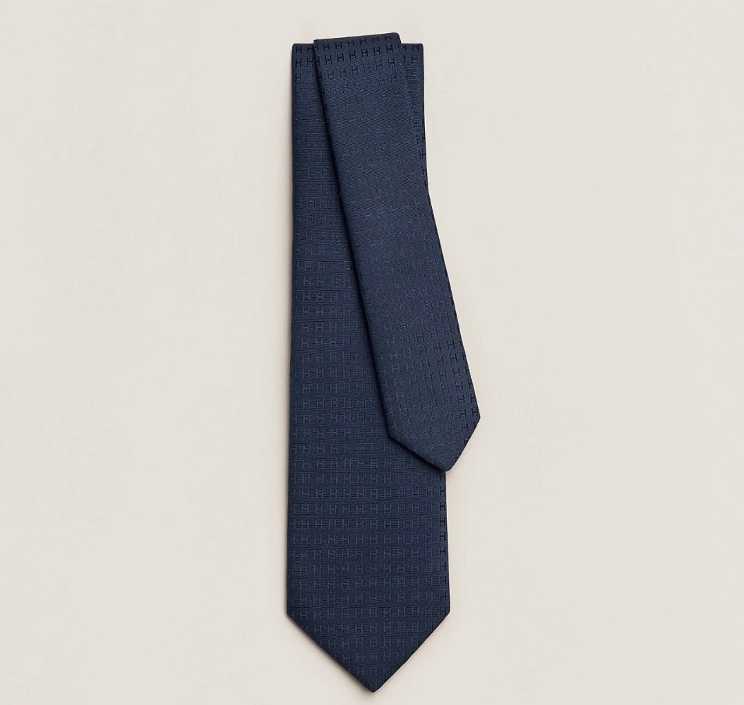 Hermes Silk Tie with H’s
