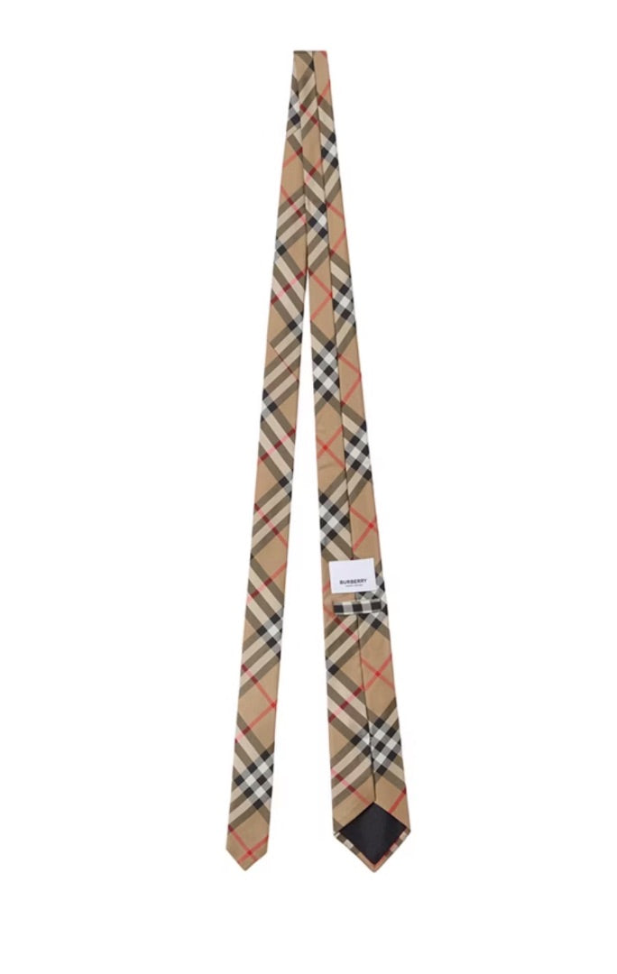 Burberry Silk Tie with classic print