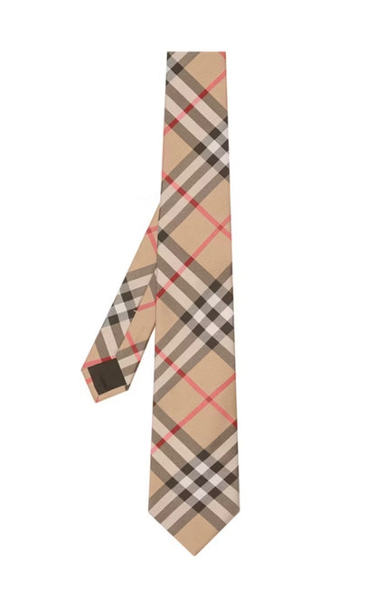 Burberry Silk Tie with classic print