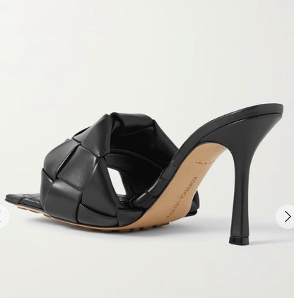 Bottega Veneta Lido intrecciato leather mules