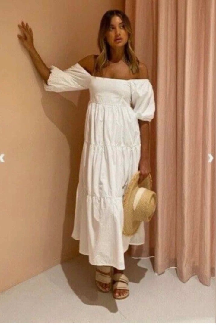 Faithful the Brand Kiona Dress long Cotton
